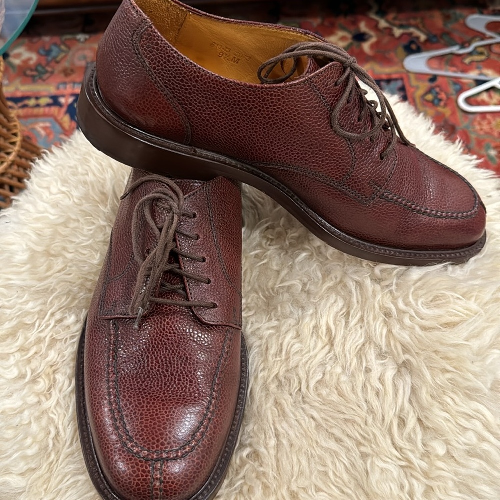 LANDS’END Brown Leather Dress Shoe Men’s Size 9.5